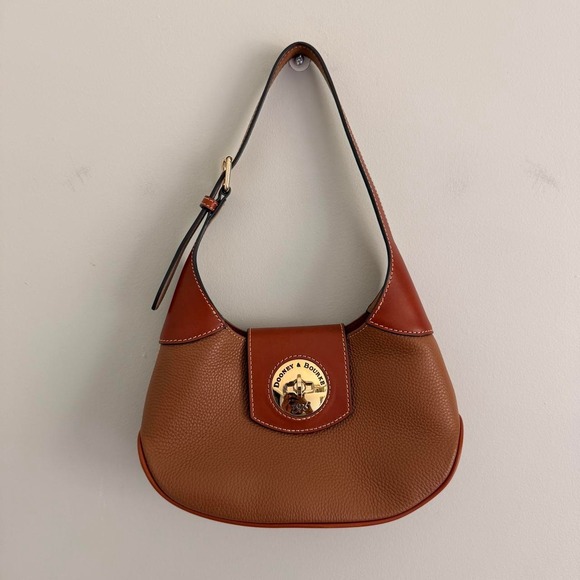 Dooney & Bourke Handbags - CARAMEL DOONEY AND BOURKE PEBBLE TURNLOCK HOBO 26